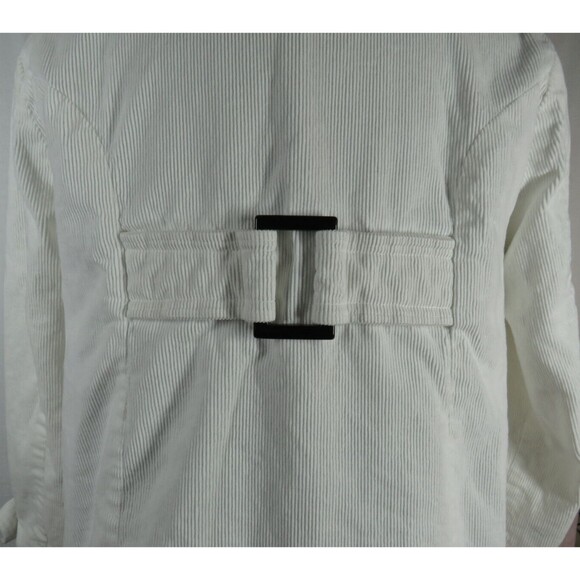 Lane Bryant White Corduroy Jacket Plus Size 14-16 - Picture 7 of 8